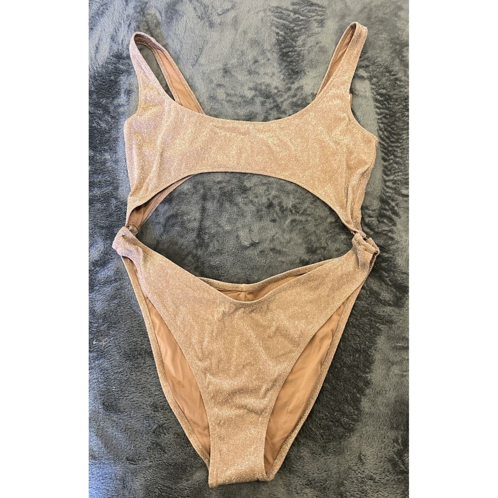 3X SKIMS Signature Swim Glitter Cut Out Monokini SIE SW-MKN-0109